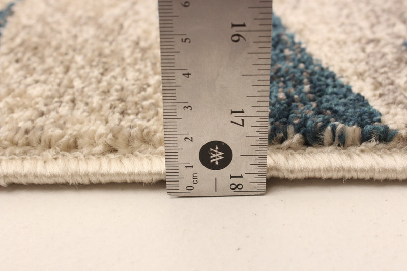 Arusha Ivory / Blue 6'7\" x 9'6\" Area Rug