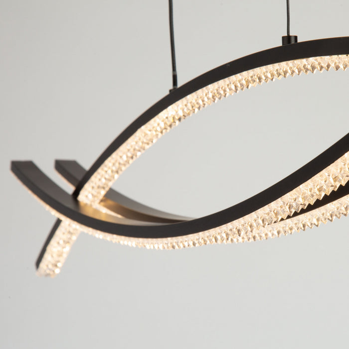 Nova 30 W LED Black Ceiling Light