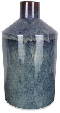 Medium Blue Bottle Vase 
