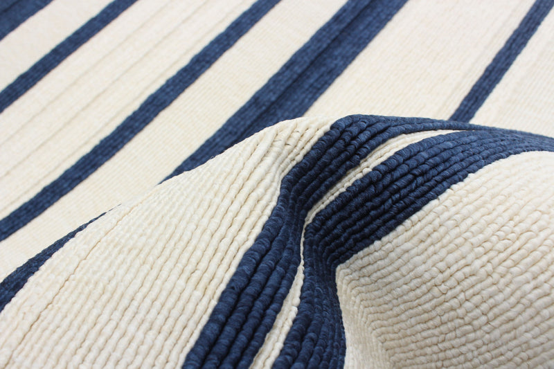 Talya Blue-Ivory 5'3\" x 7'7\" Area Rug