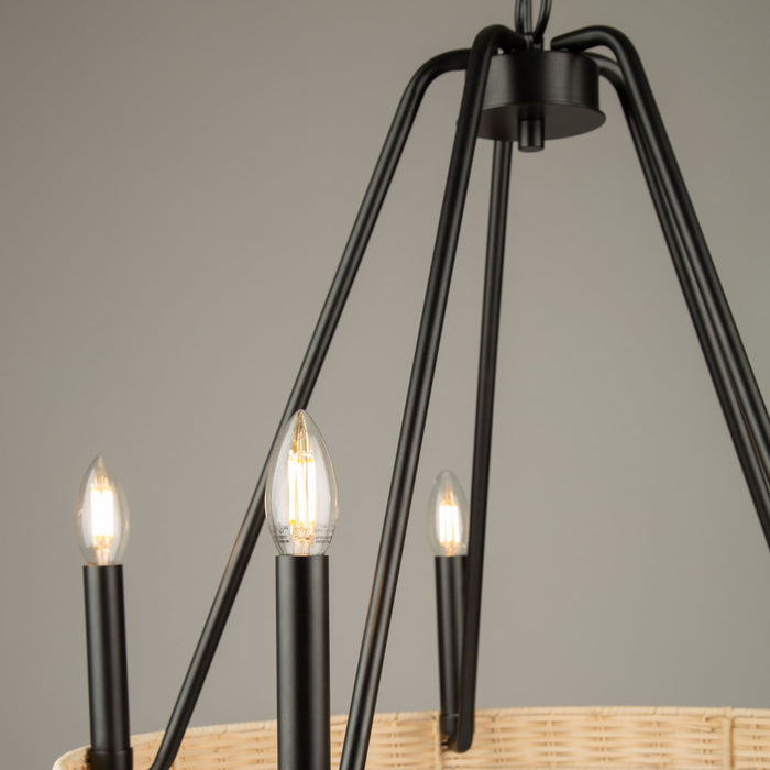 Perris 5-Light Black Chandelier