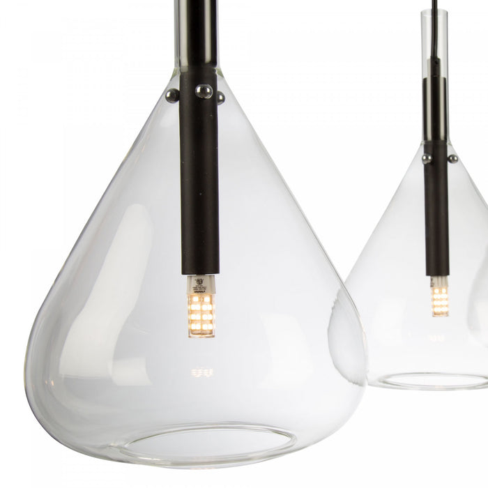 Conic 4-Light Black Ceiling Light