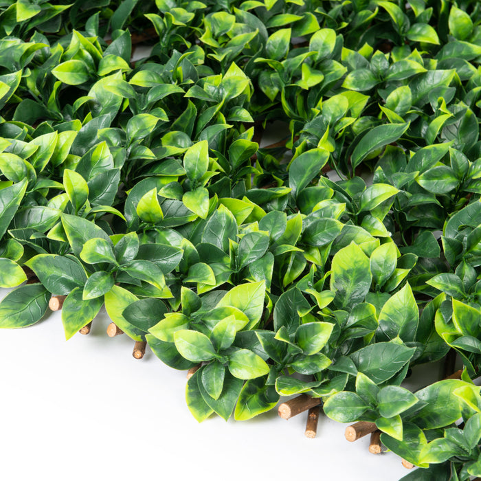 Artificial Willow Expandable Trellis 36\"x 72\" Gardenia Leaves