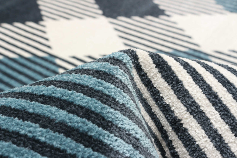 Kors Blue Machine Washable Area Rug - 3'0\" x 5'0\"