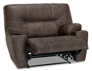 Camden Leather-Look Fabric Recliner - Mineral