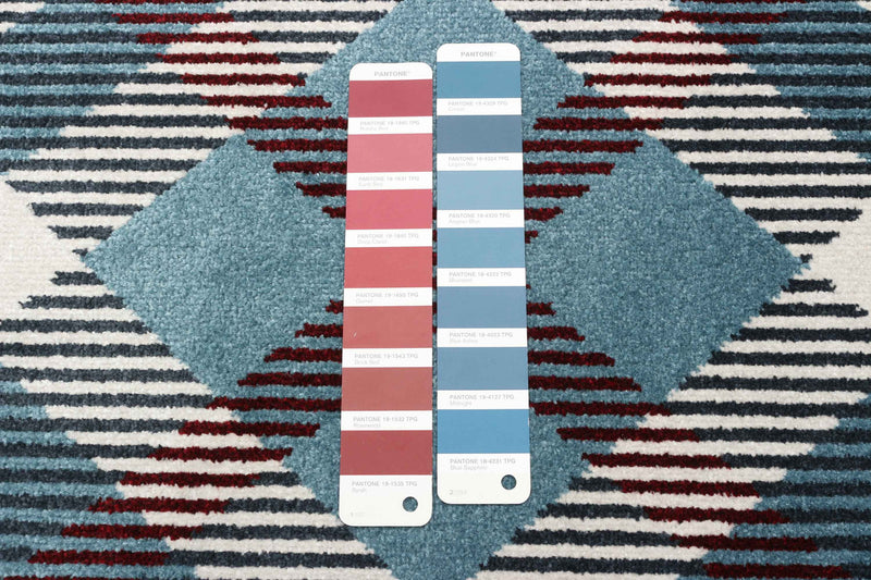 Kors Blue Machine Washable Area Rug - 2'6\" x 8'0\"