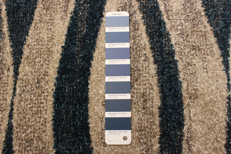 Arusha Ivory / Blue 6'7\" x 9'6\" Area Rug