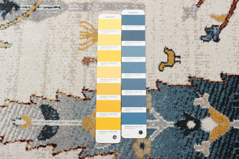 Pine Ivory Machine Washable Area Rug - 5'0\" x 7'0\"