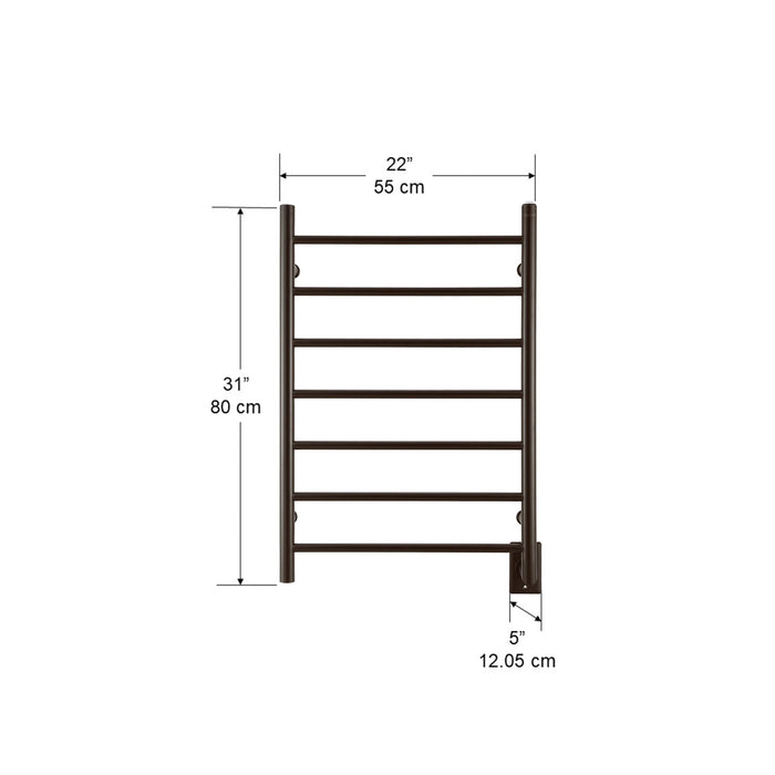 Ancona Comfort 7-Bar Hardwired Towel Warmer - AN-5316