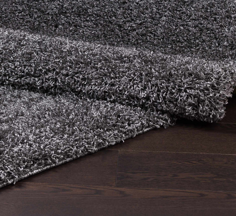 Victoria Grey Shag 3 x 5 Area Rug