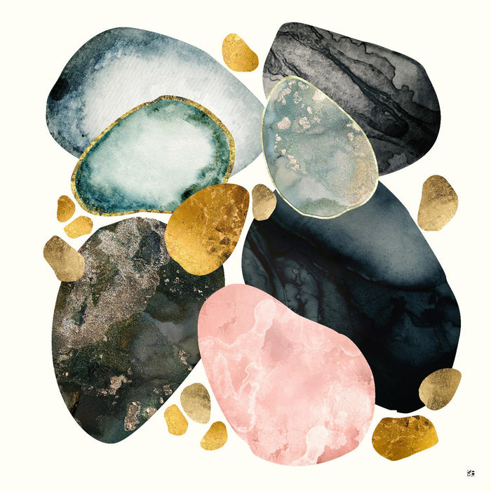 \"Pebble Abstract\" Giant Art 72x72 Wall Art