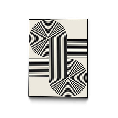 "Simplicity Xv" Canvas Framed Black 18x24 Wall Art