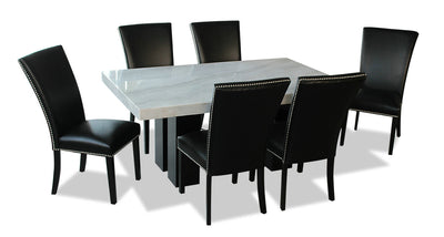 Cami 7-Piece Dining Set - Black