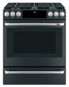 Cafe 5.7 Cu. Ft. Smart Dual Fuel Range with True European Convection and Self Clean Racks - Matte Black - CC2S900P3MD1