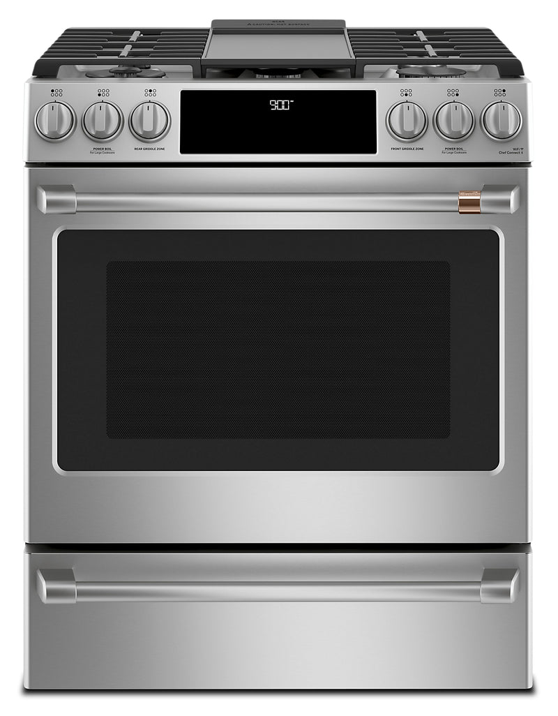 Café 30" Slide-In Dual-Fuel Convection Range - CC2S900P2MS1 - Dual Fuel Range in Stainless Steel
