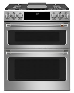 Cafe 7 Cu. Ft. Smart Dual Fuel Range with True European Convection and Self Clean Racks - Stainless Steel - CC2S950P2MS1