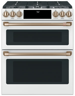 Café Slide-In Double-Oven Gas Range with Convection - CCGS750P4MW2