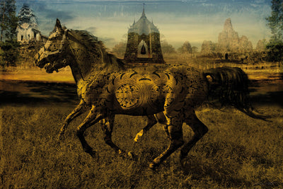 "2 Horses" Giant Art 72x48 Wall Art