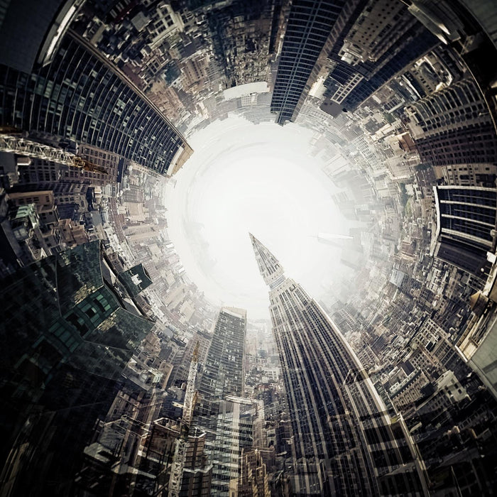 \"City Center Ii\" Giant Art 54x54 Wall Art