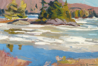 "Little Running River" Giant Art 84x54 Wall Art
