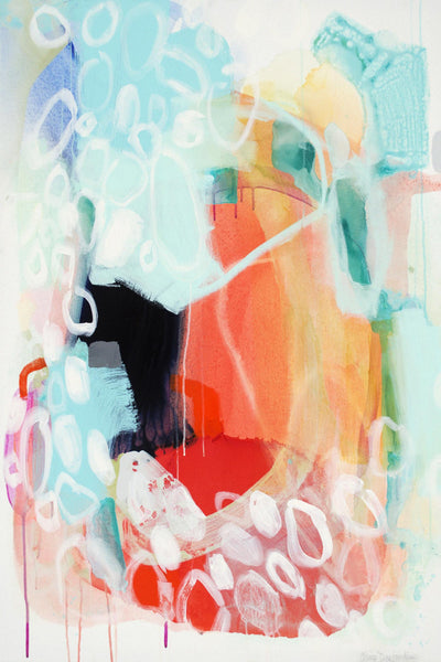 "Cherry Creamsicle Love" Giant Art 72x48 Wall Art