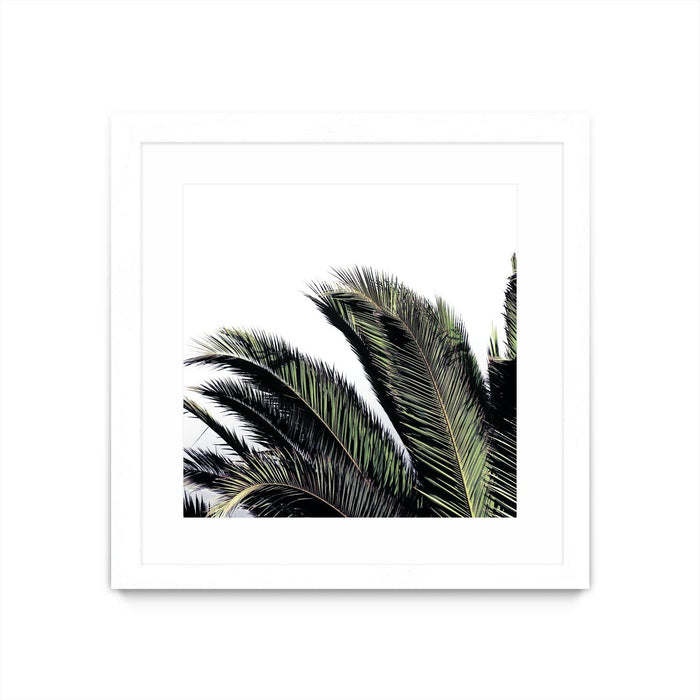 \"Cape Storm\" Matted and Framed White 30x30 Wall Art