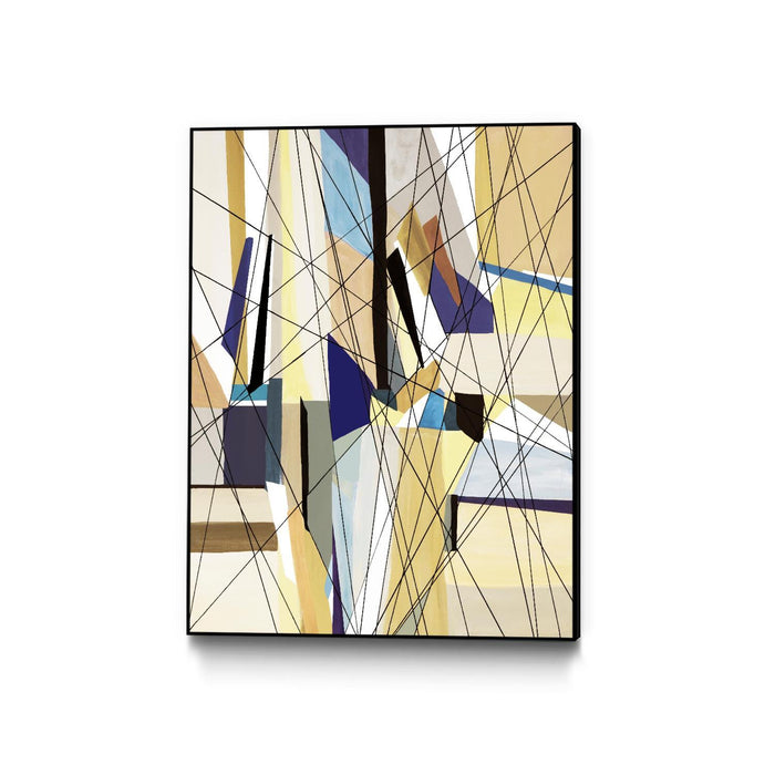 \"Seacruise\" Canvas Framed Black 30x40 Wall Art