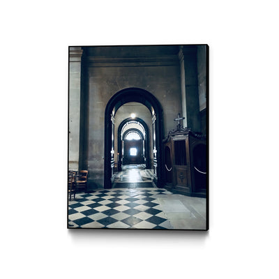 "Confessional" Canvas Framed Black 18x24 Wall Art