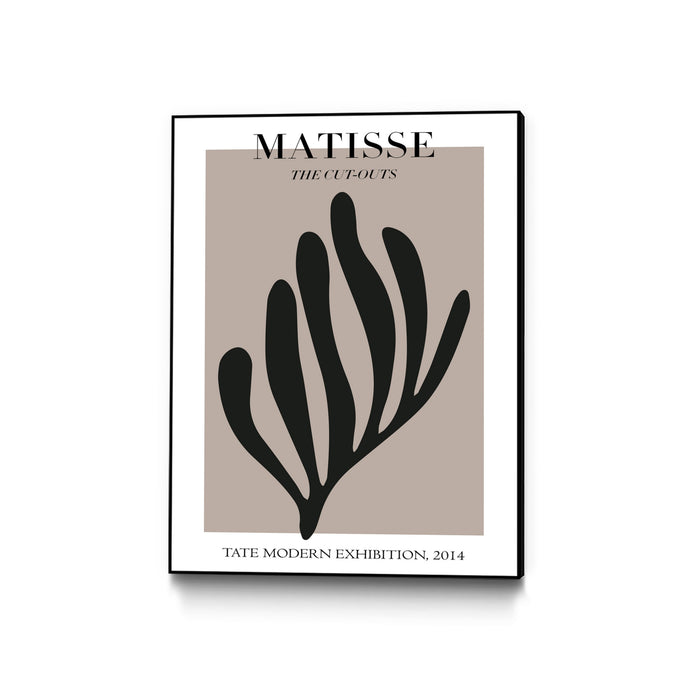 \"Forme Grège\" Canvas Framed Black 30x40 Wall Art