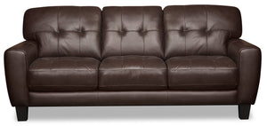 Curt Genuine Leather Sofa - Brown