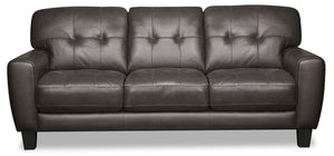 Curt Genuine Leather Sofa - Grey