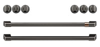Café Induction Range Brushed Black Knobs and Handles Set - CXFCHHKPMBT