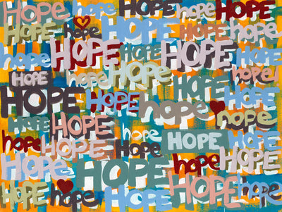 "Its Time For Hope" Giant Art 72x54 Wall Art