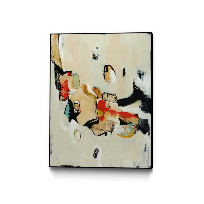 \"Charred Memorbilia\" Canvas Framed Black 18x24 Wall Art