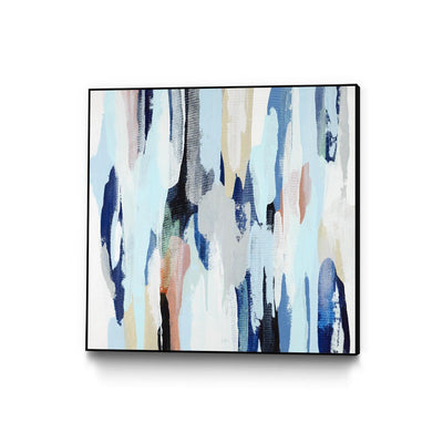 "Creating Coastal" Canvas Framed Black 20x20 Wall Art