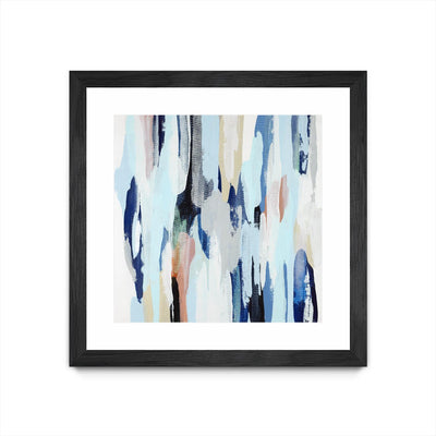 "Creating Coastal" Matted and Framed Black 36x36 Wall Art