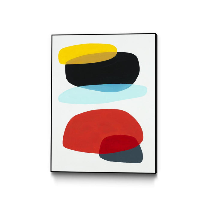 \"Joy And Pop Ii\" Canvas Framed Black 30x40 Wall Art