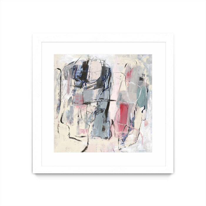 \"Palpitation Monitor\" Matted and Framed White 30x30 Wall Art