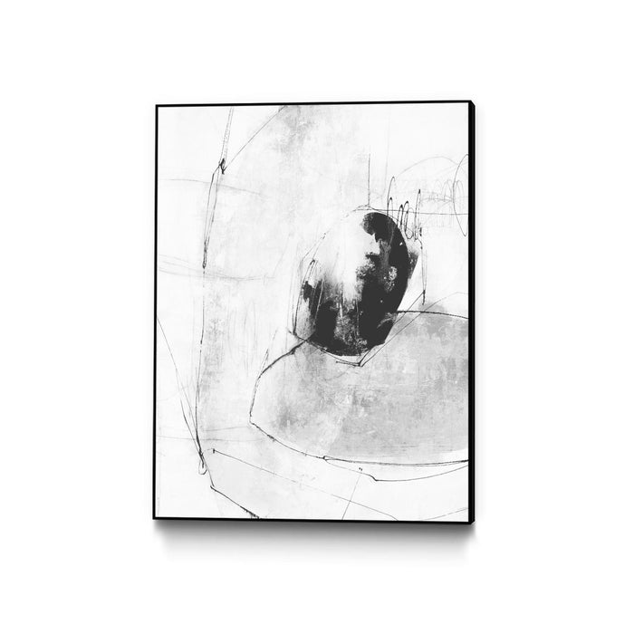 \"Looking Lens Ii\" Canvas Framed Black 24x32 Wall Art