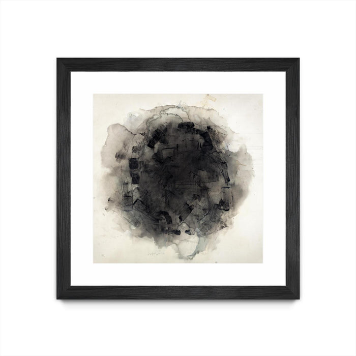 \"Positives And Negatives I\" Matted and Framed Black 30x30 Wall Art