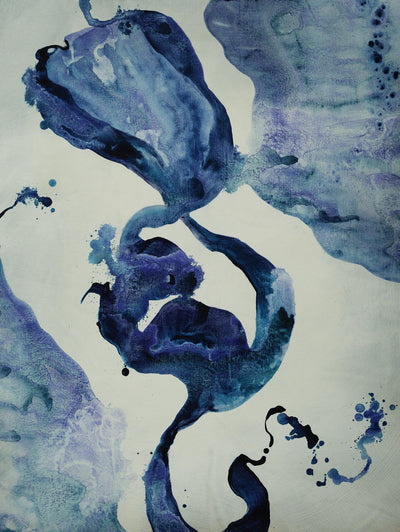 "Inky Waters Iii" Giant Art 72x54 Wall Art