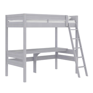 Dorel Home Mountain View Loft Bed with Desk - Grey