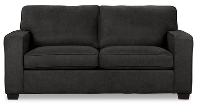 Fiona Chenille Sofa - Grey - {Contemporary} style Sofa in Grey {Alder}, {Oriented Strand Board (OSB)}, {Pine}