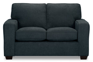 Fiona Chenille Loveseat - Navy