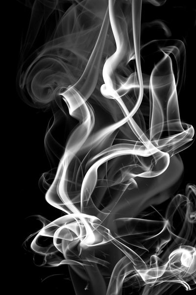 "Black Smoke Abstract" Giant Art 72x48 Wall Art