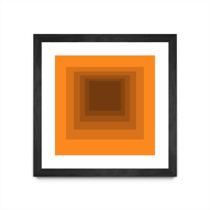 \"After Josef F\" Matted and Framed Black 30x30 Wall Art