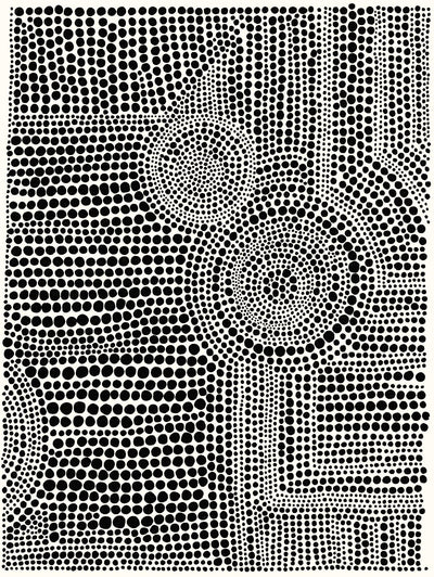 "Clustered Dots A" Giant Art 72x54 Wall Art