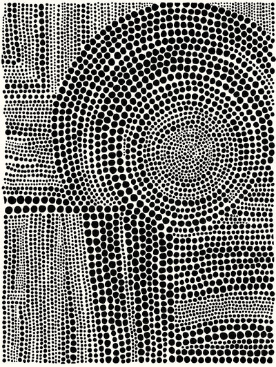 "Clustered Dots B" Giant Art 72x54 Wall Art