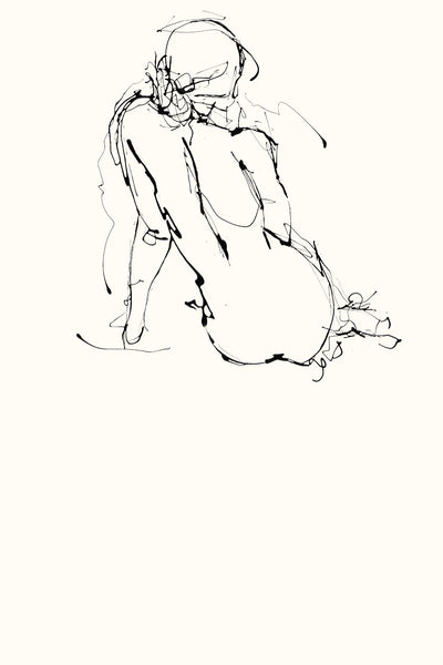 "Contour Figure 4" Giant Art 84x54 Wall Art
