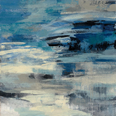 "Indigo Wave" Giant Art 54x54 Wall Art